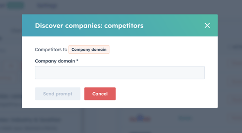 Discover competitors prompt